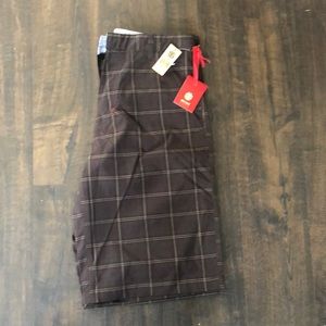 Brown plaid element shorts
